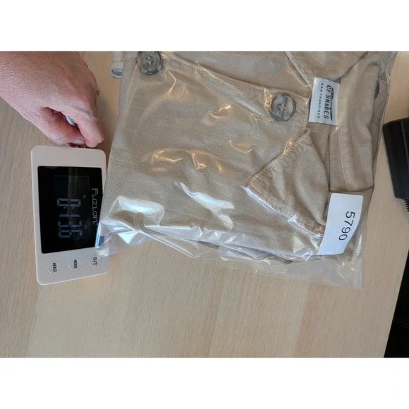 CP Shades Button Up Top Womens Medium Tan Rayon Long Sleeve Pockets Lagenlook - Picture 7 of 7